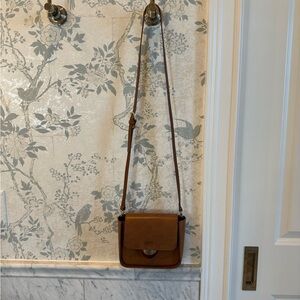 Loeffler Randall Lourdes Turned Out Crossbody Bag Safari Leather